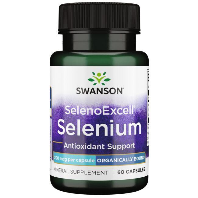 Swanson SelenoExcell selenas, 200 mcg – 60 kapsulių
