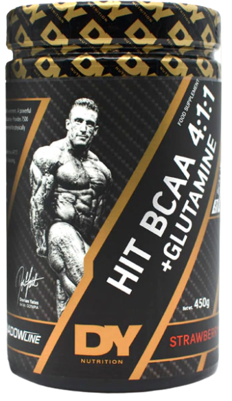 Dorian Yates HIT BCAA 4:1:1 + Glutaminas, braškių skonio - 450 g