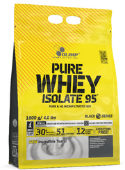 Olimp Nutrition grynas išrūgų baltymų izoliatas 95, vaniliniai ledai - 1800 g