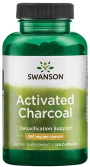 Swanson aktyvuota anglis, 260 mg – 120 kapsulių