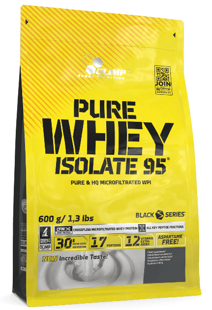 Olimp Nutrition grynas išrūgų baltymų izoliatas 95, kokosų kremas - 600 g
