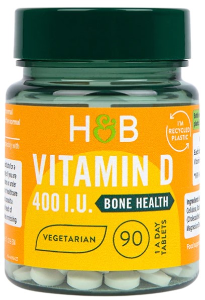 Holland & Barrett vitaminas D, 10 mcg – 90 tablečių