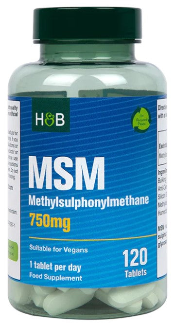 Holland & Barrett MSM, 750 mg – 120 tablečių