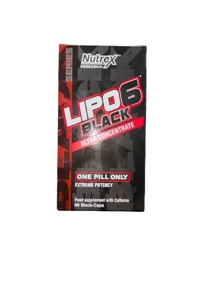 Nutrex Lipo - 6 Black Ultra Concentrate, itin stiprus – 60 juodų kapsulių
