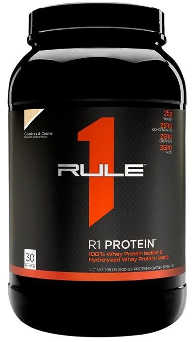 Rule One R1 baltyminis sausainis su kremu – 900 g