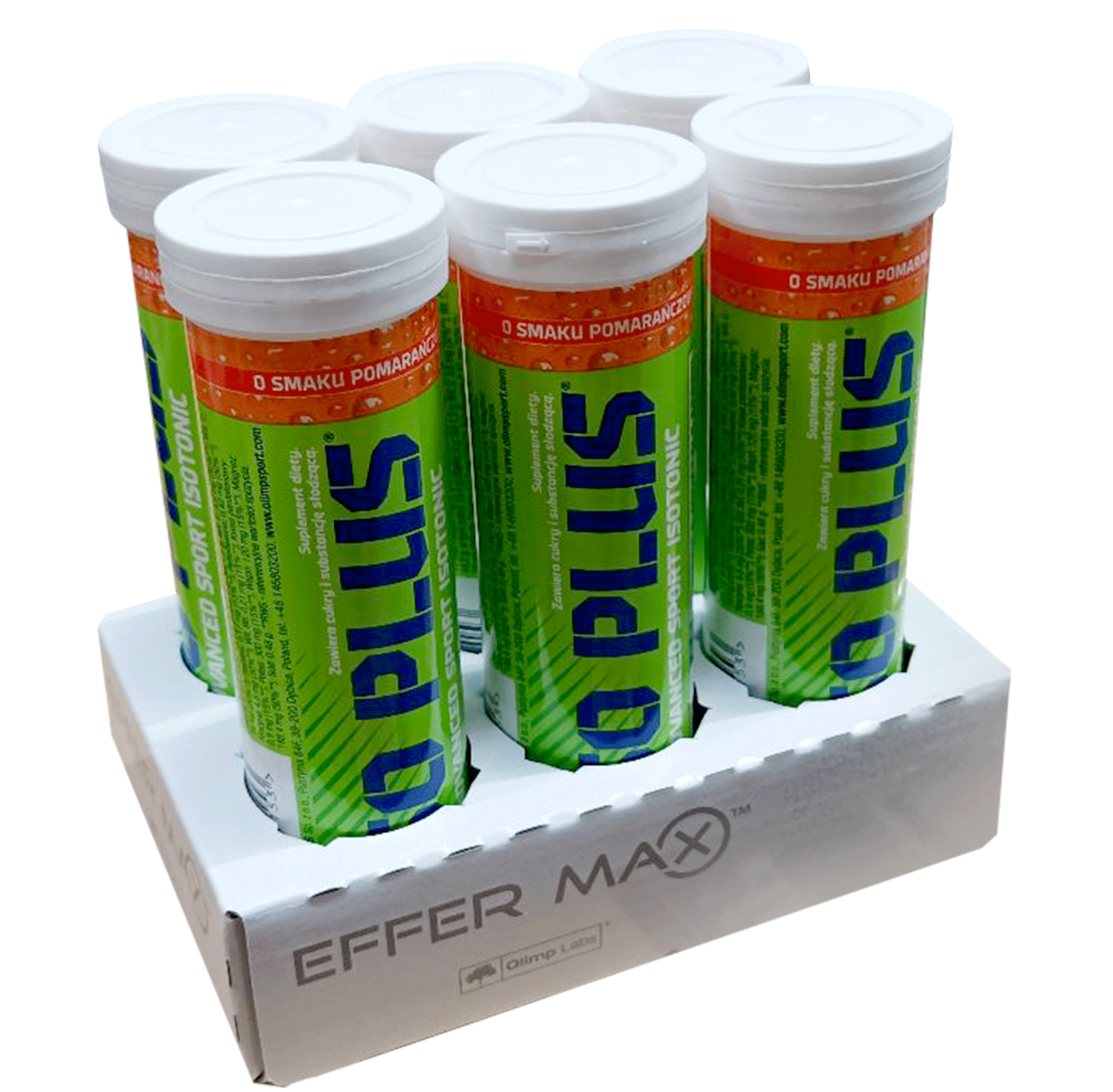 Olimp Nutrition Iso Plus putojančios tabletės, apelsinų skonio - 6 x 10 tablečių