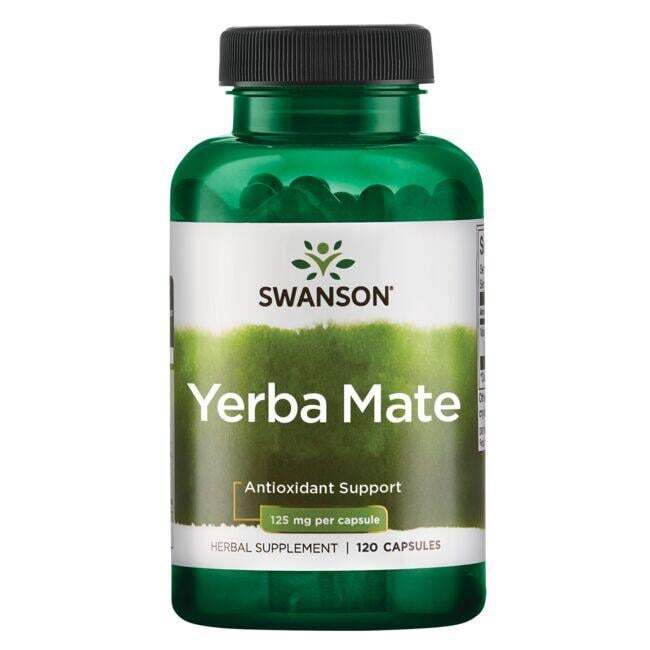Swanson Yerba Mate, 125 mg – 120 kapsulių