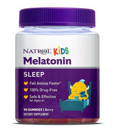 Natrol Kids melatoninas, uogų skonio – 90 guminukų