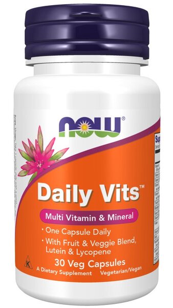 NOW Foods Daily Vits – 30 kapsulių