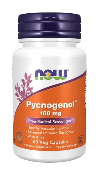 NOW Foods Pycnogenol, 100 mg - 60 kapsulių