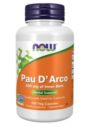 NOW Foods Pau D'Arco, 500 mg – 100 kapsulių