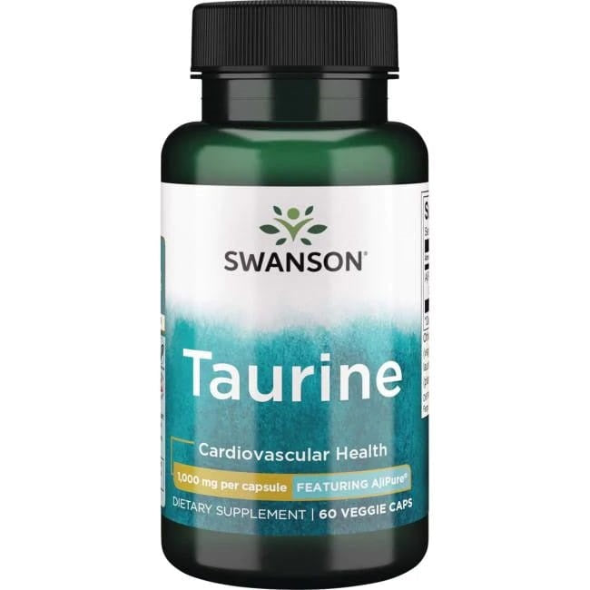 Swanson taurinas, 1000 mg – 60 kapsulių