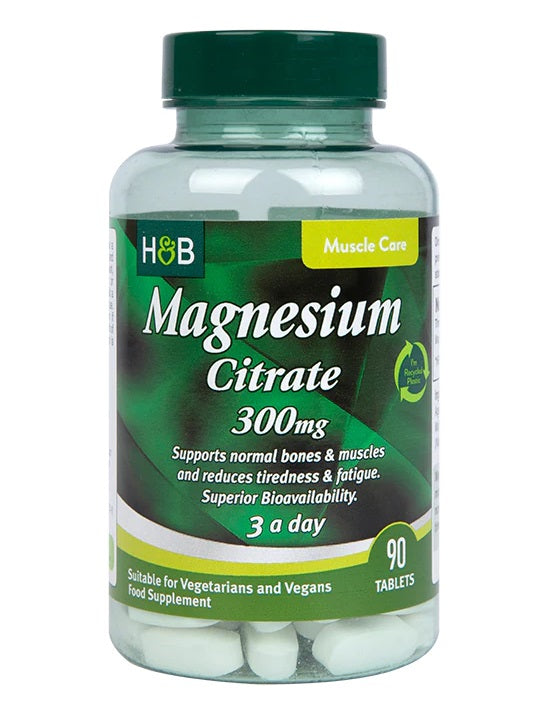 Holland & Barrett magnio citratas, 300 mg – 90 tablečių