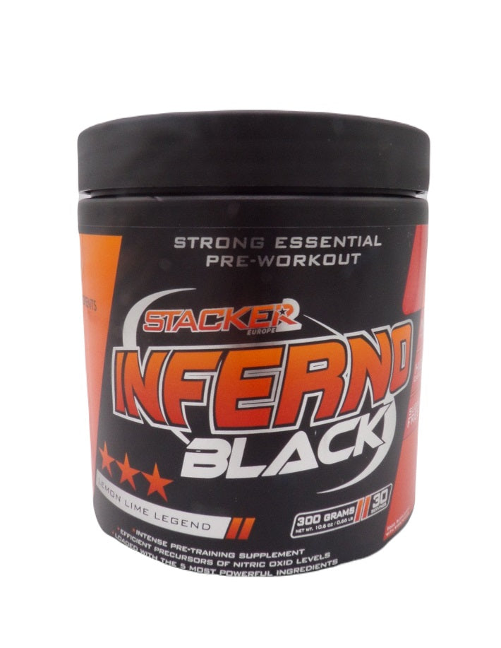 Stacker2 Europe Inferno Black, citrinų ir laimų skonio – 300 g
