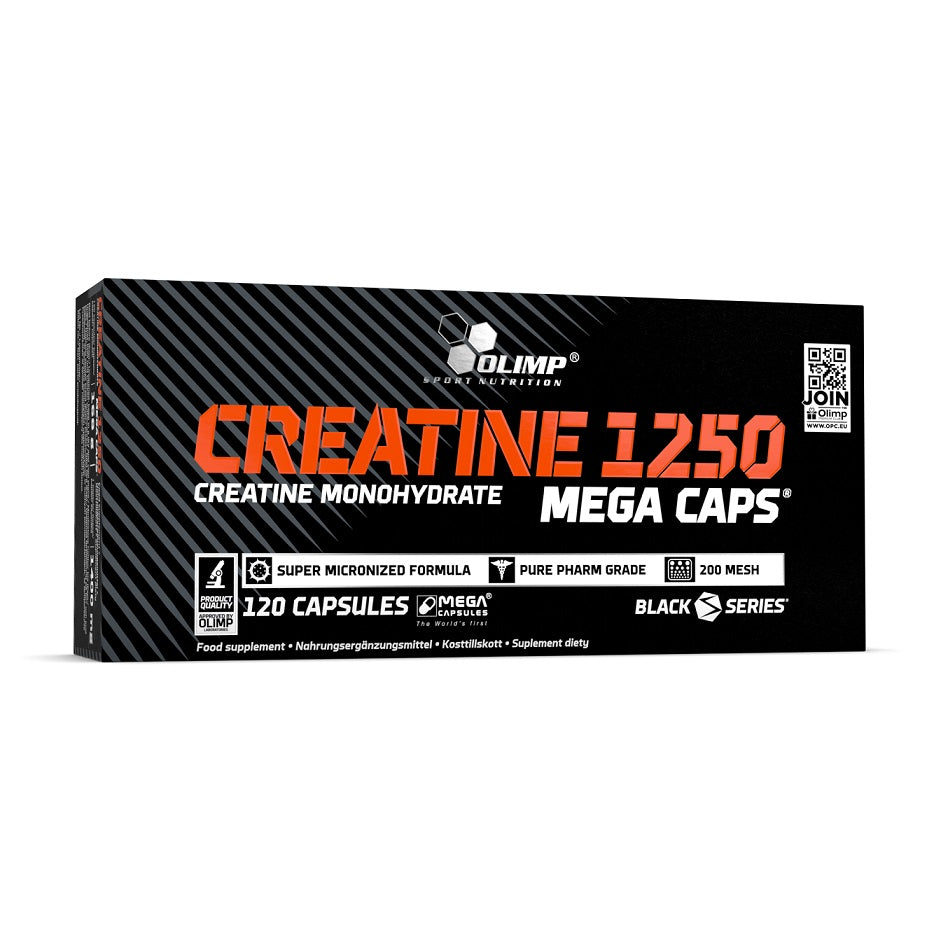 Olimp Nutrition kreatinas 1250 mega kapsulių - 120 kapsulių