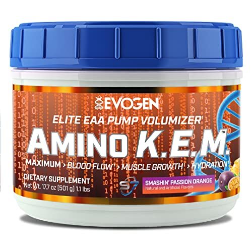 Evogen Amino K.E.M. EAA, Smashin' Passion Orange – 501 g