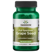 Swanson pilno spektro vynuogių sėklų ekstraktas, 380 mg – 100 kapsulių