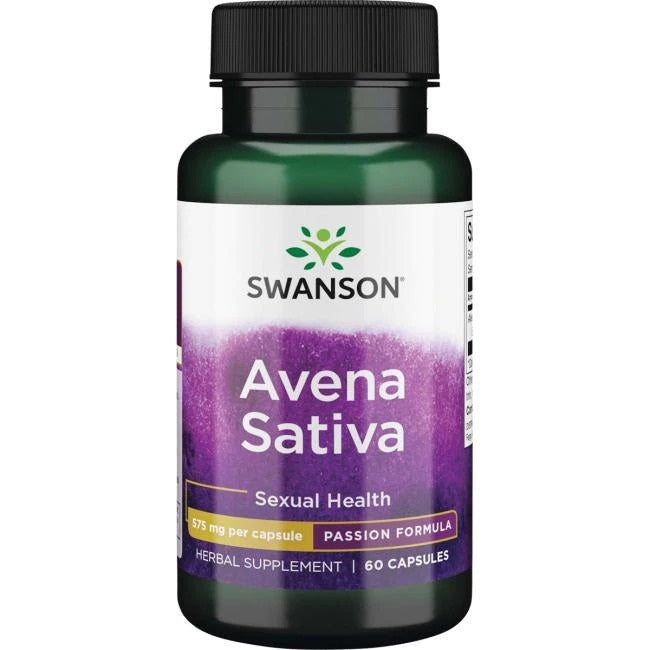 Swanson Avena Sativa, 575 mg – 60 kapsulių