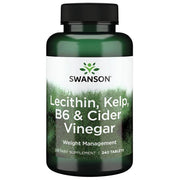 Swanson lecitinas, rudadumbliai, vitaminas B6 ir obuolių sidro actas – 240 tablečių