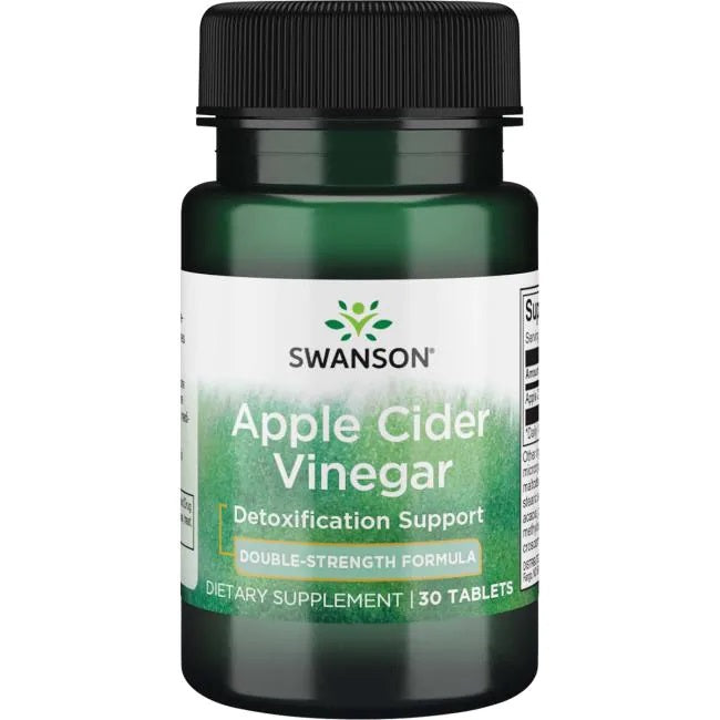 Swanson obuolių sidro actas, 200 mg dvigubo stiprumo – 30 tablečių