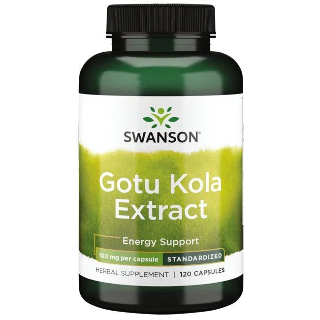 Swanson Gotu Kola ekstraktas, 100 mg – 120 kapsulių