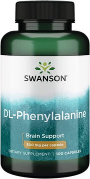 Swanson DL - fenilalaninas, 500 mg – 100 kapsulių