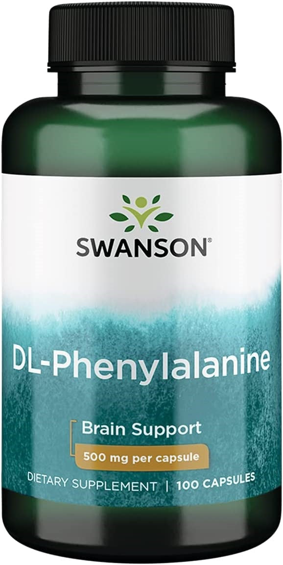 Swanson DL - fenilalaninas, 500 mg – 100 kapsulių