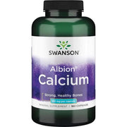 Swanson Albion kalcis, 180 mg – 180 kapsulių