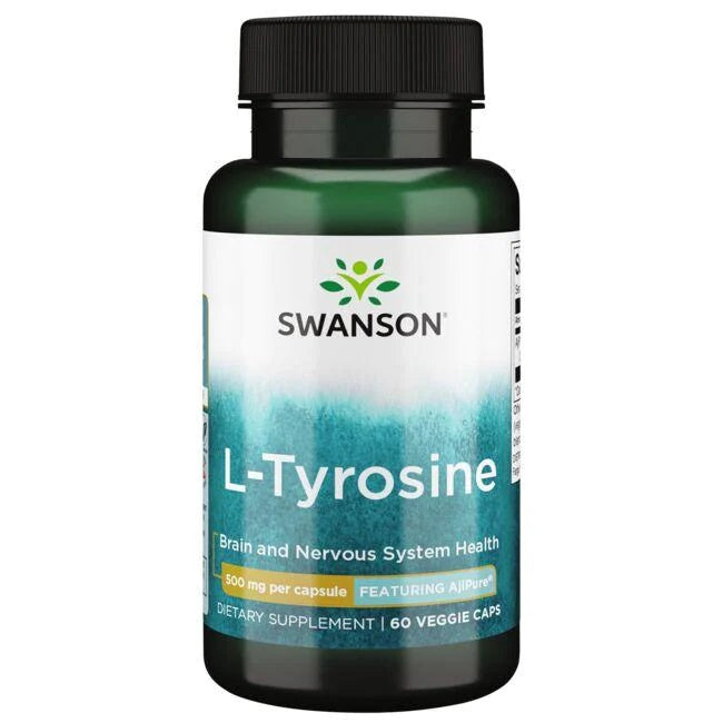 Swanson L - tirozinas, 500 mg – 60 kapsulių