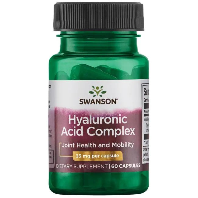 Swanson hialurono rūgšties kompleksas, 33 mg – 60 kapsulių