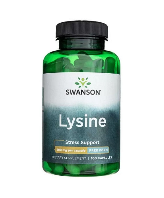 Swanson lizinas, 500 mg laisvos formos – 100 kapsulių