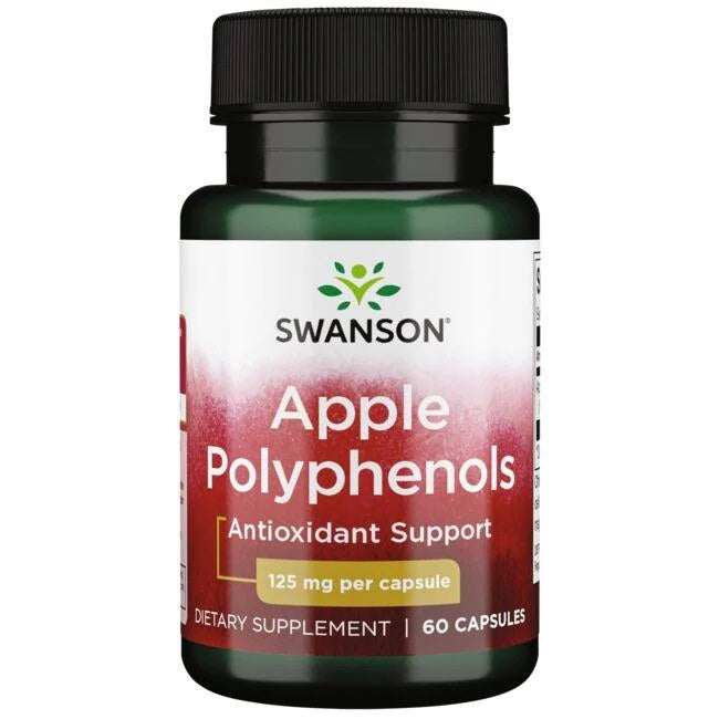 Swanson obuolių polifenoliai, 125 mg – 60 kapsulių