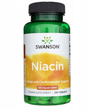 Swanson niacinas, 100 mg – 250 tablečių
