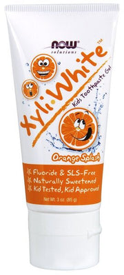 NOW Foods XyliWhite Kids, apelsinų skonio – 85 g