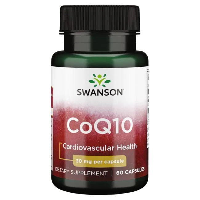 Swanson CoQ10, 30 mg – 60 kapsulių