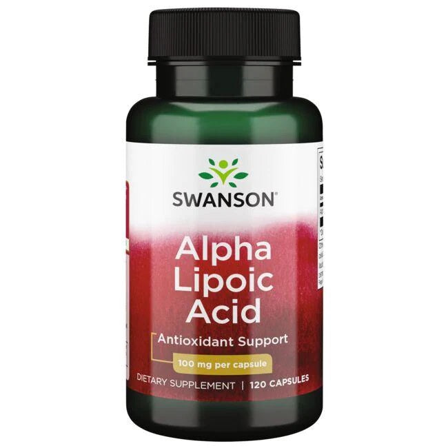 Swanson alfa lipoinė rūgštis, 100 mg – 120 kapsulių