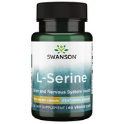 Swanson L - serinas, 500 mg – 60 kapsulių