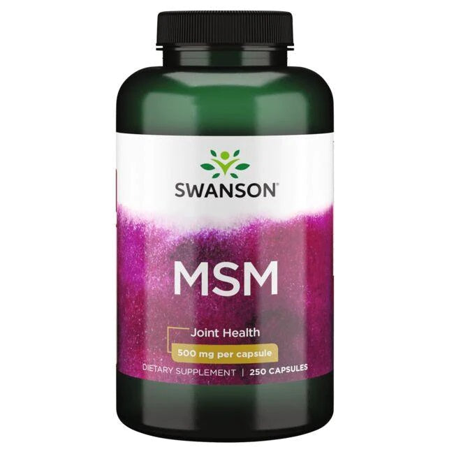Swanson MSM, 500 mg – 250 kapsulių