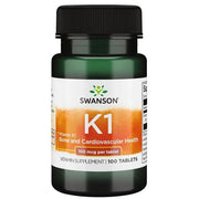 Swanson vitaminas K1, 100 mcg – 100 tablečių