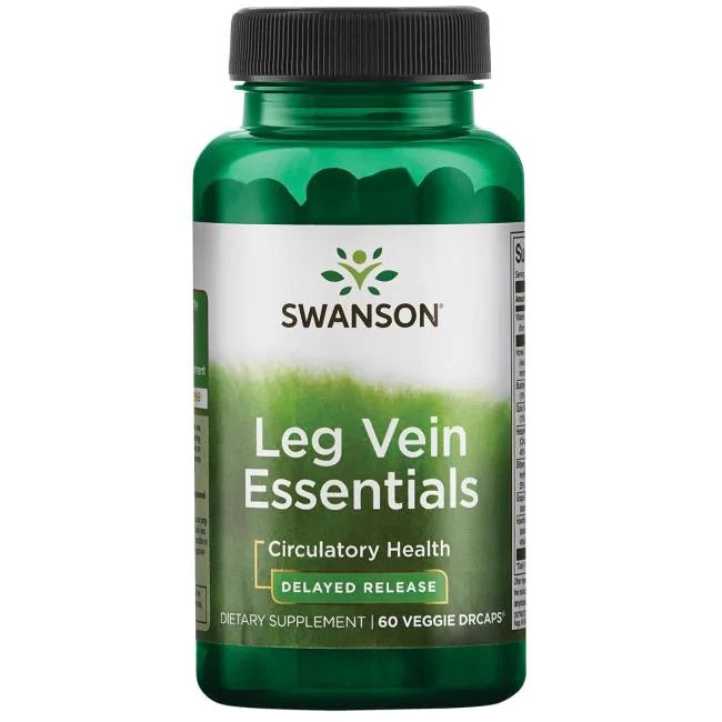Swanson Leg Vein Essentials, uždelsto atpalaidavimo – 60 kapsulių