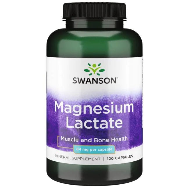 Swanson magnio laktatas, 84 mg – 120 kapsulių