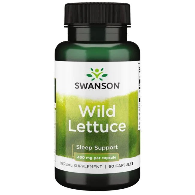 Swanson laukinių salotų skonio gėrimas, 450 mg – 60 kapsulių