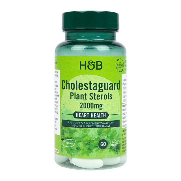 Holland & Barrett CholestaGuard augaliniai steroliai, 2000 mg – 60 tablečių