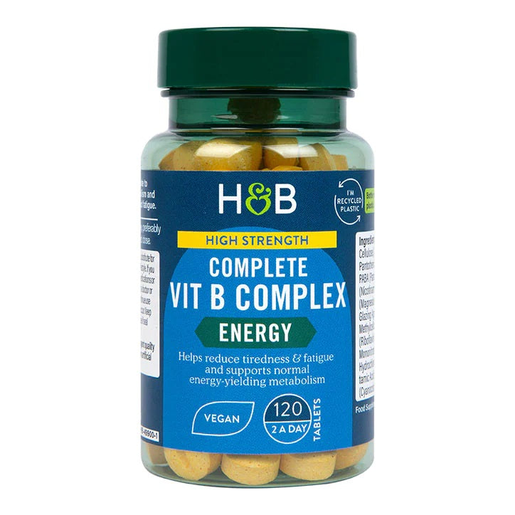 Holland & Barrett didelio stiprumo kompleksinis vitamino B kompleksas – 120 tablečių