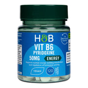Holland & Barrett vitaminas B6, 50 mg – 120 tablečių