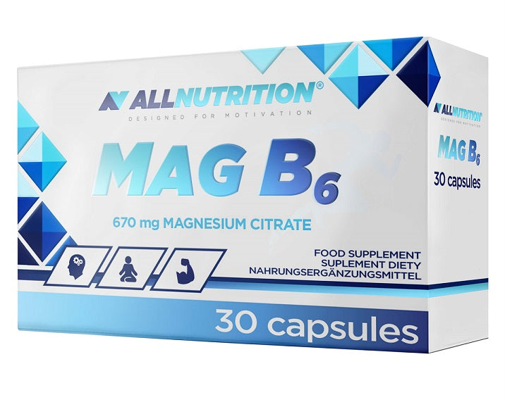Allnutrition MAG B6, 670 mg – 30 kapsulių