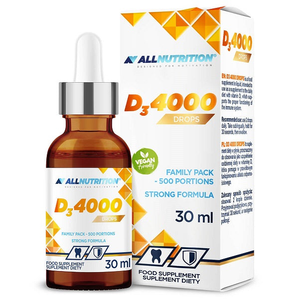 Allnutrition vitamino D3 4000 lašai – 30 ml.