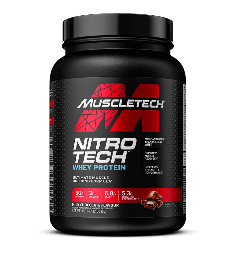 MuscleTech Nitro - Tech, pieniškas šokoladas - 908 g