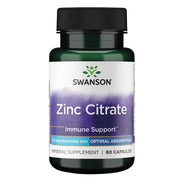 Swanson cinko citratas, 50 mg – 60 kapsulių