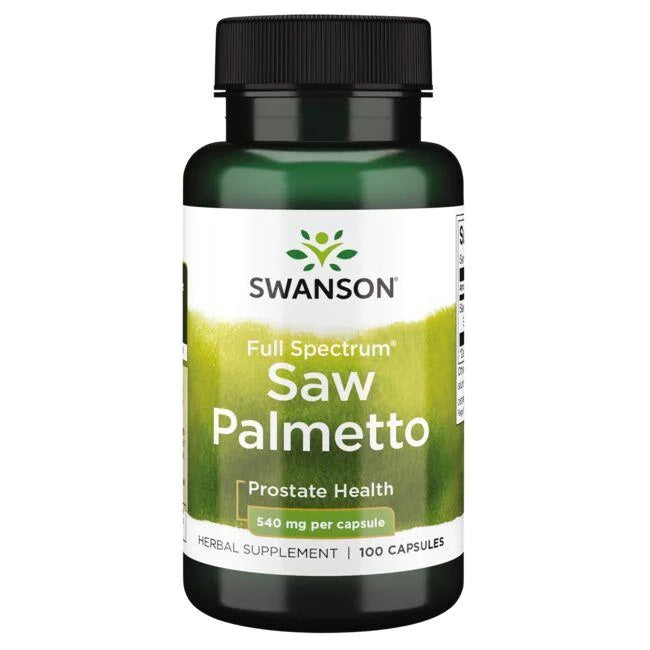 Swanson Saw Palmetto, 540 mg – 100 kapsulių